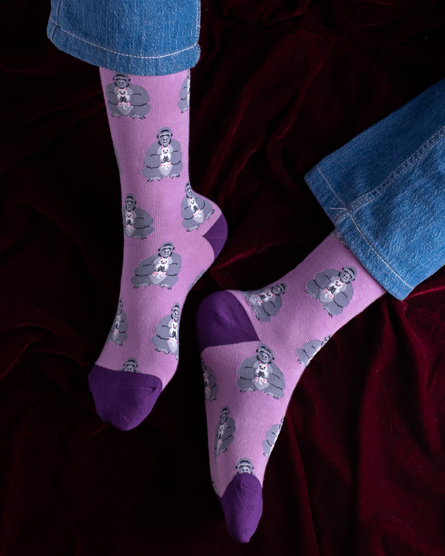 Purple Gori Funky Socks SN91