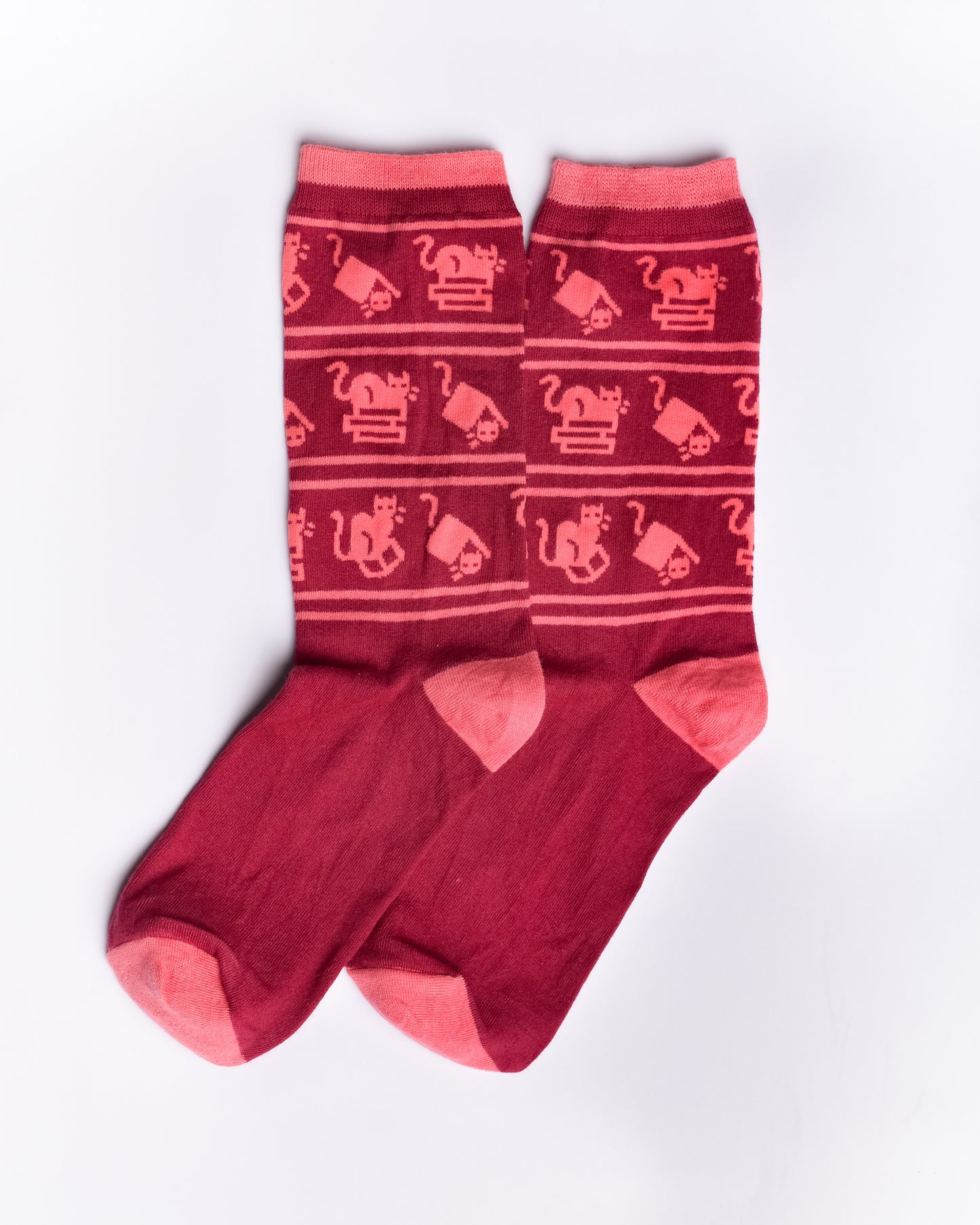 Red Okay Funky Socks SN138