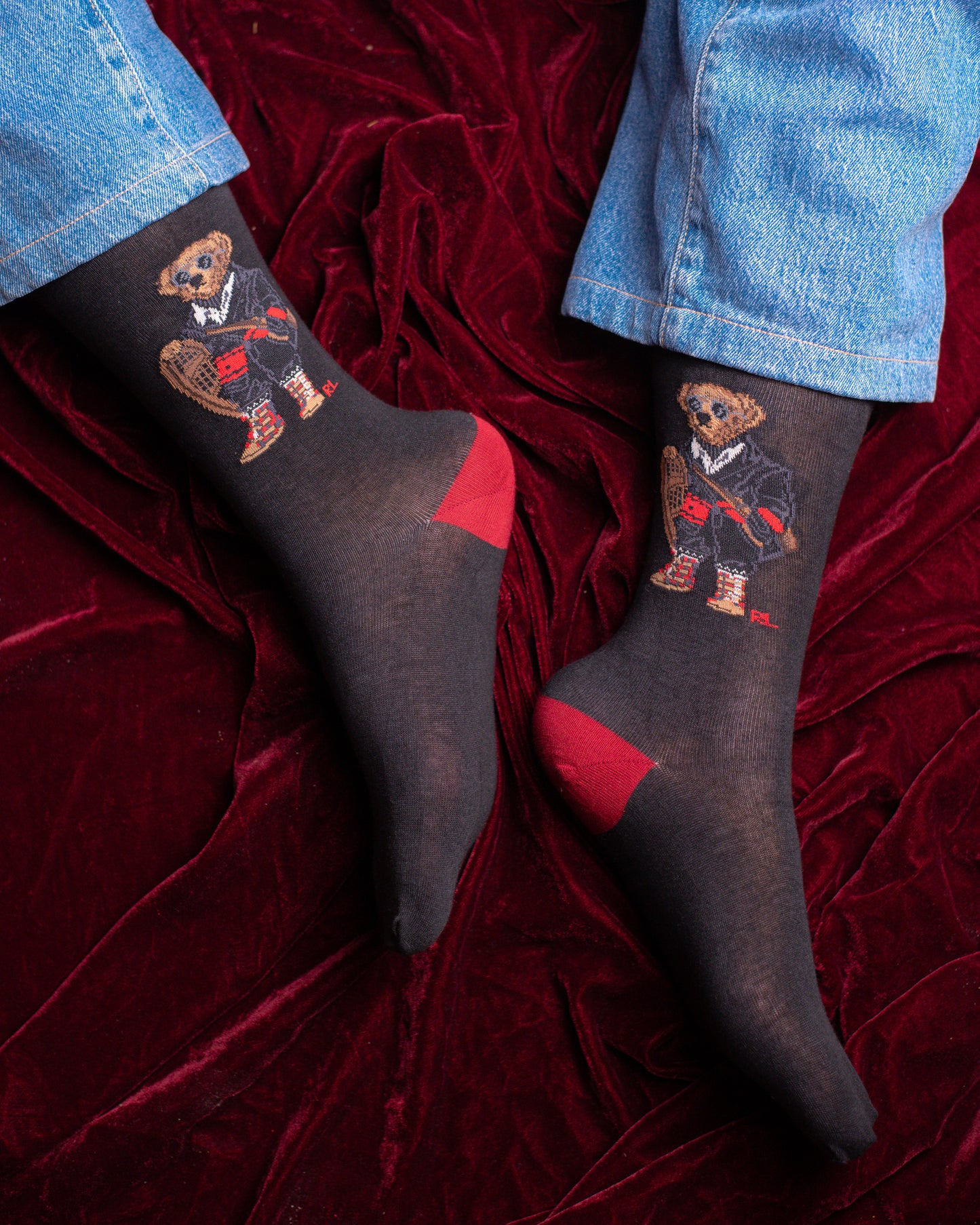 Black Rope Teddy Funky Socks SN250