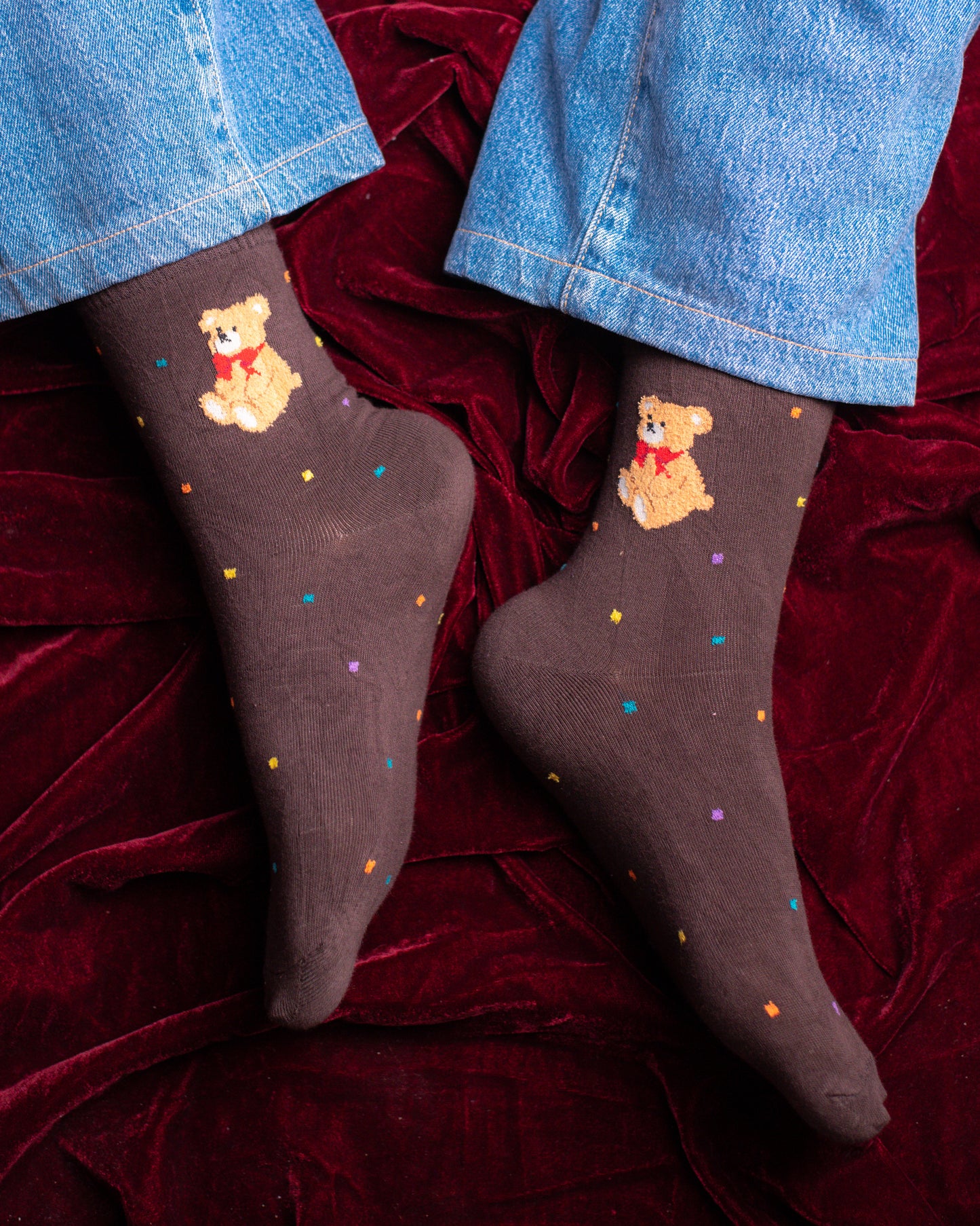 Bow Tie Teddy Funky Socks SN230