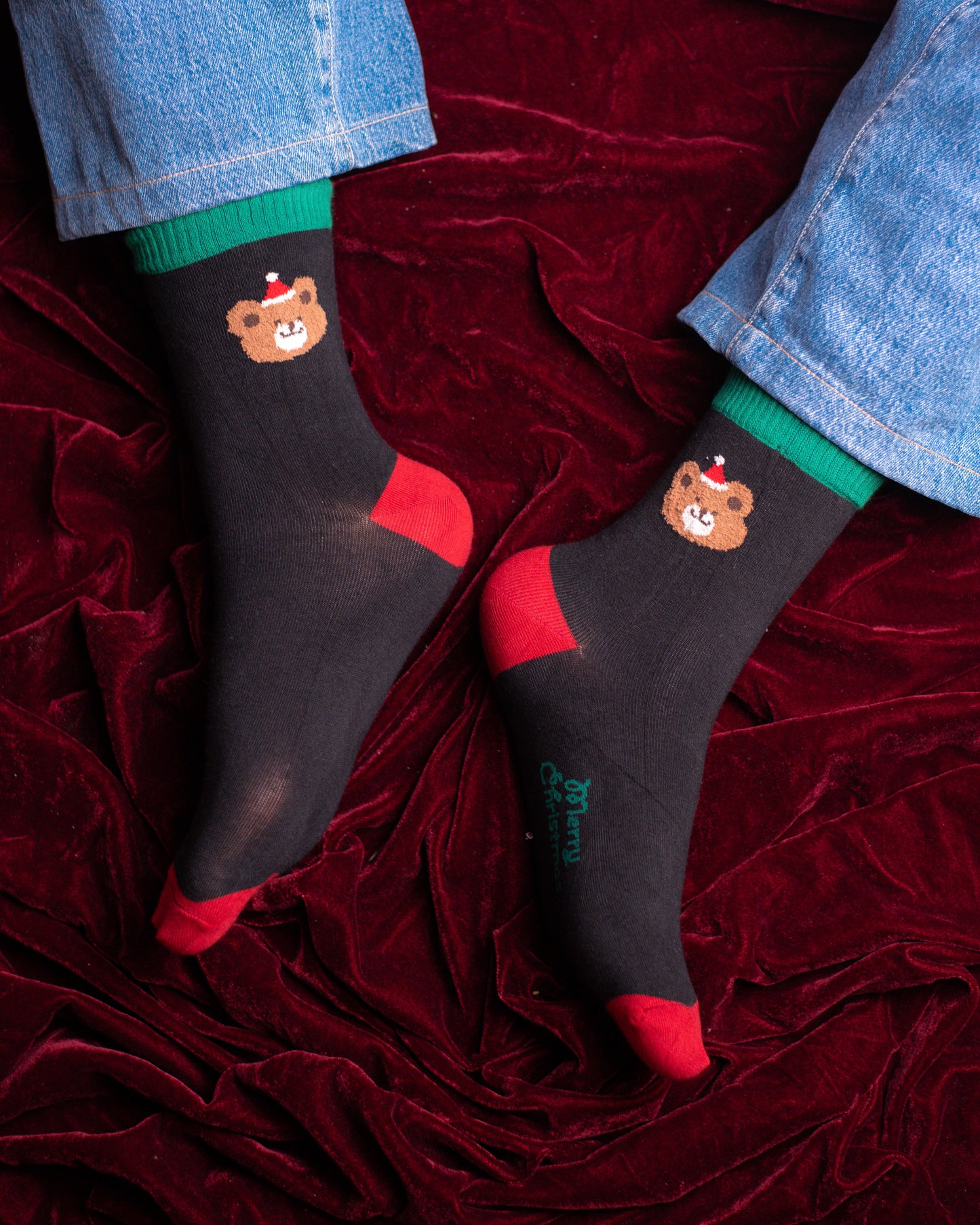 Contrast Teddy Funky Socks SN248