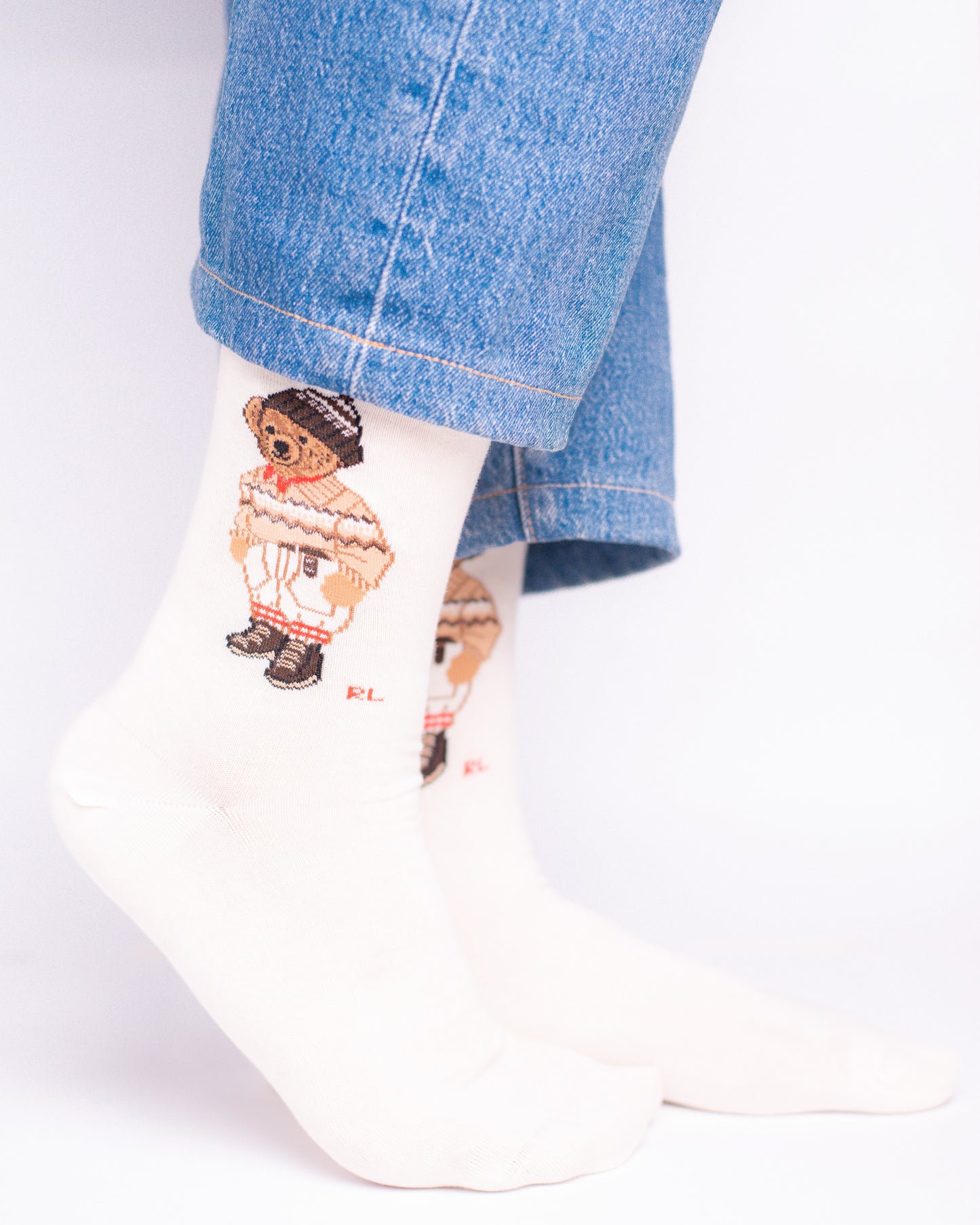 Knitted Bear Funky Socks SN261
