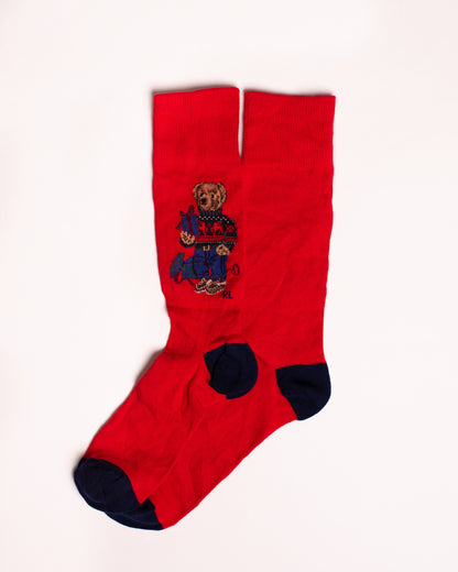 Red Bear Gift Funky Socks SN13