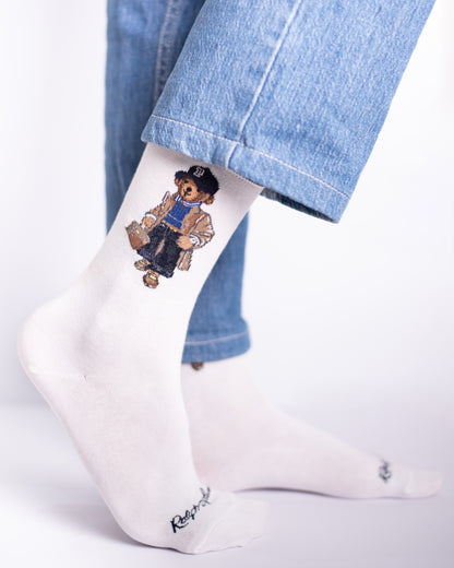 White Bear Workaholic Funky Socks SN14