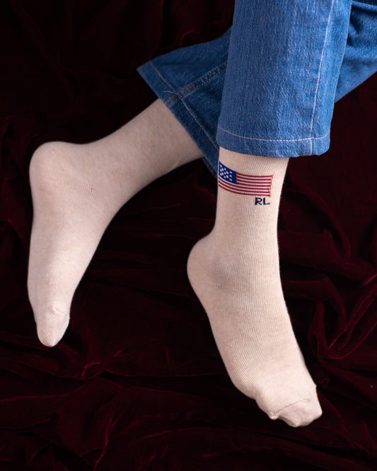 Biege Flag Funky Socks SN71
