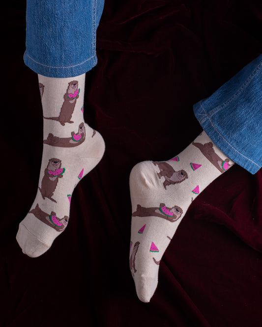 Squirrel Watermelon Funky Socks SN101
