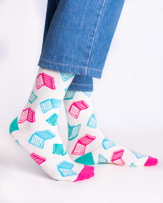Book Worm Funky Socks SN89