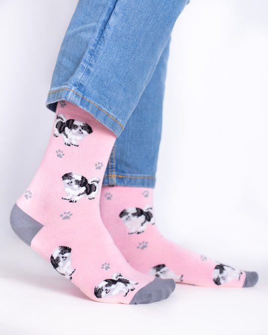 Pink Dog Funky Socks SN154
