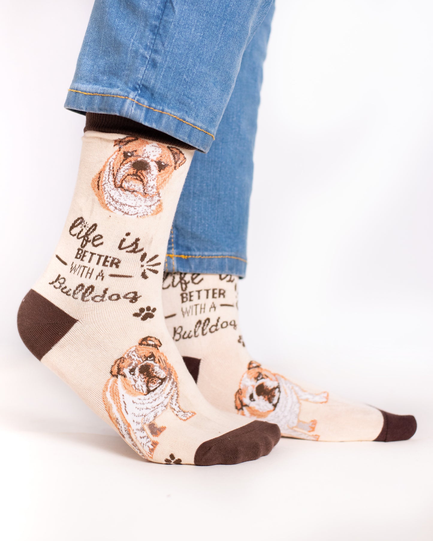 Biege Dog Funky Socks SN177