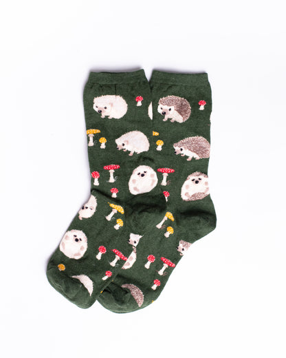 Green Mushroom Funky Socks SN215