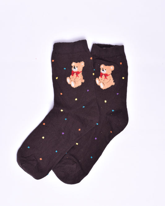 Bow Tie Teddy Funky Socks SN230