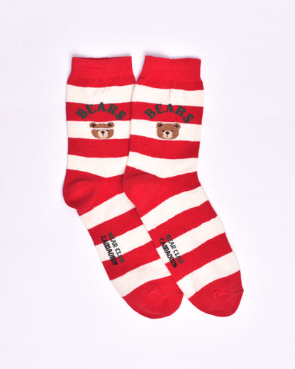 Red Lines Teddy Funky Socks SN246