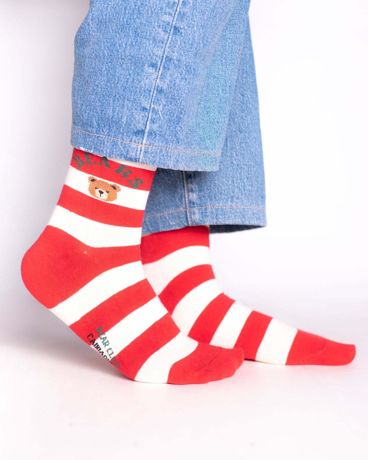 Red Lines Teddy Funky Socks SN246