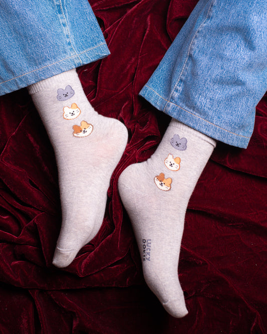 Three Teddies Funky Socks SN222