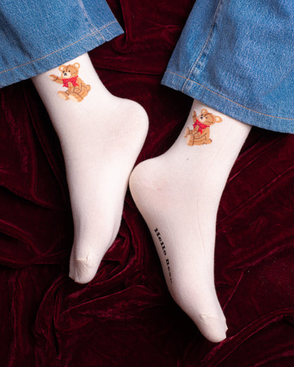 Hallo Bear Funky Socks SN258