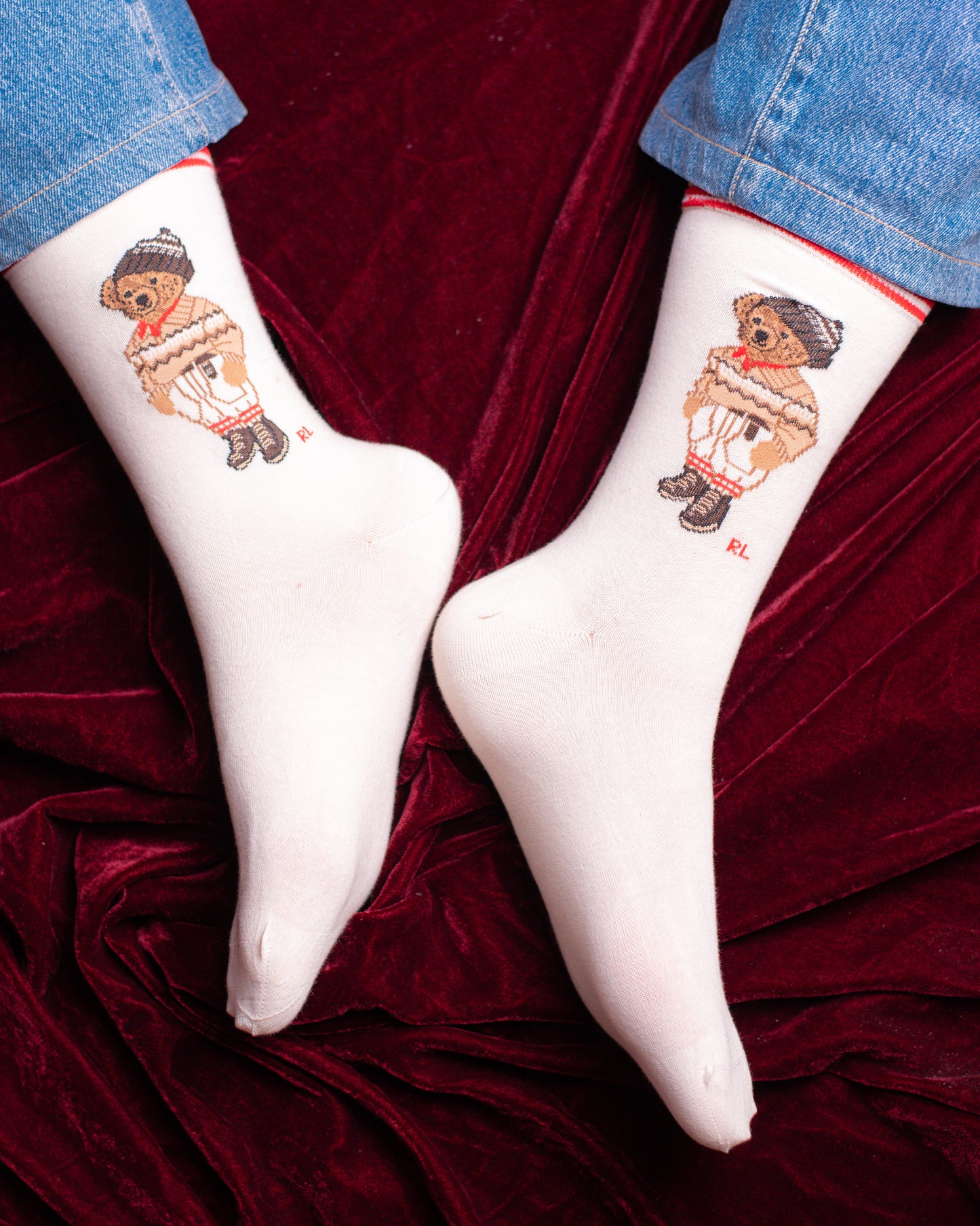Knitted Bear Funky Socks SN261